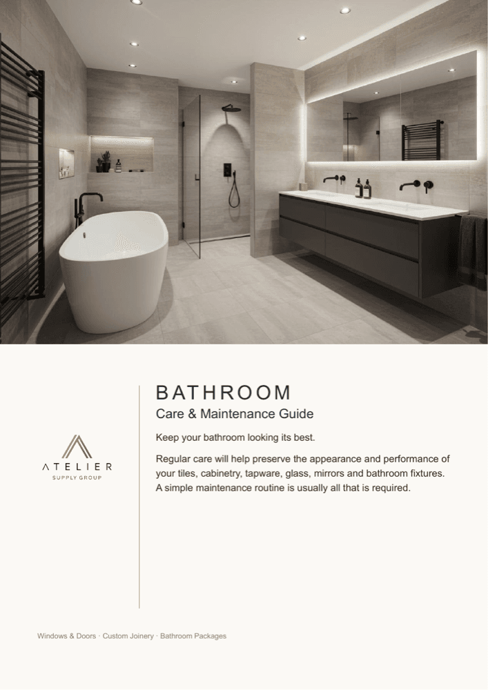 Download the bathroom care guide.