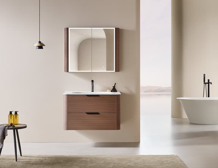 Coordinated bathroom vanity